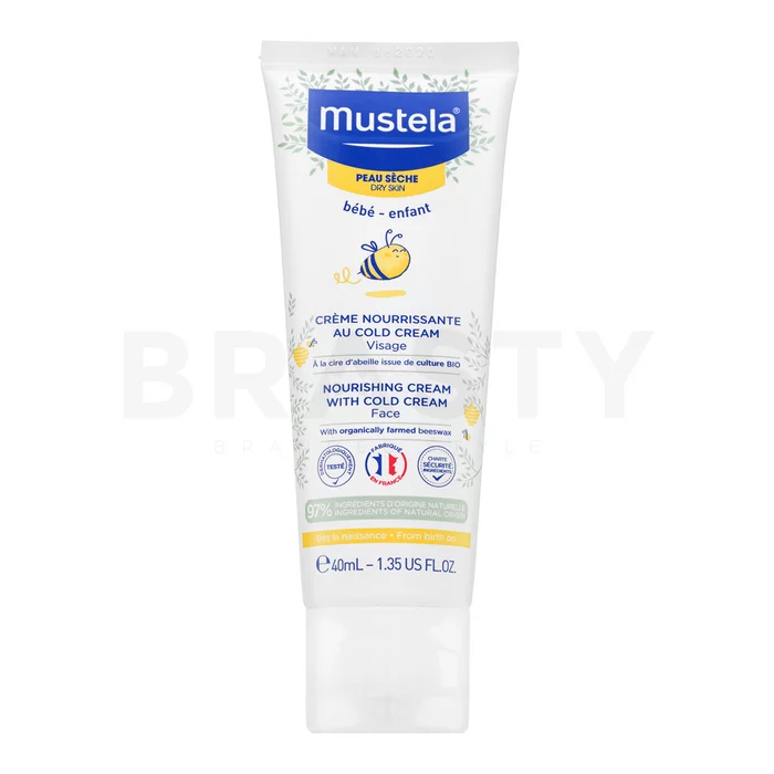 Mustela Bébé Nourishing Cream With Cold Cream hydratační a ochranný fluid pro děti 40 ml