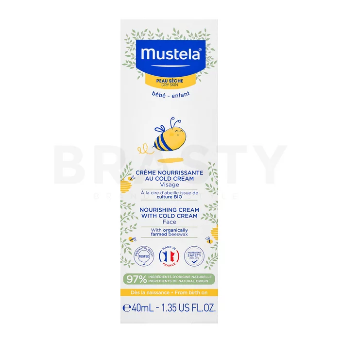 Mustela Bébé Nourishing Cream With Cold Cream hydratační a ochranný fluid pro děti 40 ml