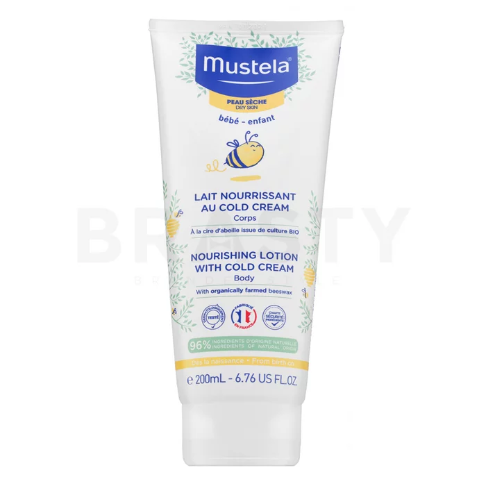 Mustela Bébé Nourishing Body Lotion with Cold Cream zklidňující emulze pro děti 200 ml