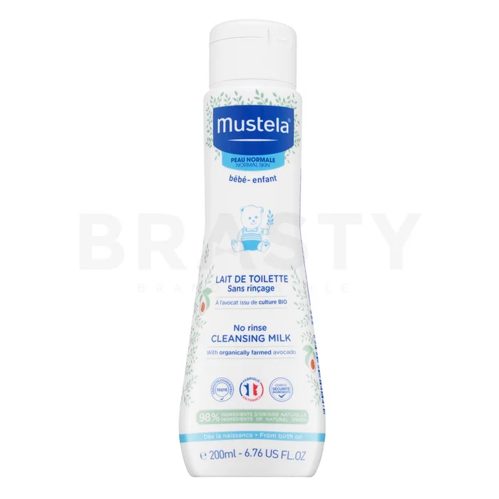 Mustela Bébé No-Rinse Cleansing Milk čistící mléko pro děti 200 ml
