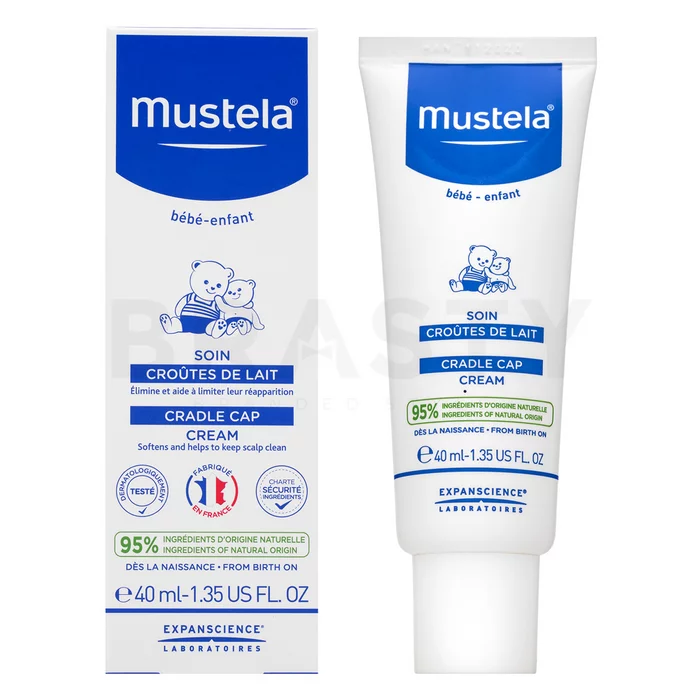 Mustela Bébé 1st Cradle Cap Cream krém na šupiny ve vlasech pro děti 40 ml
