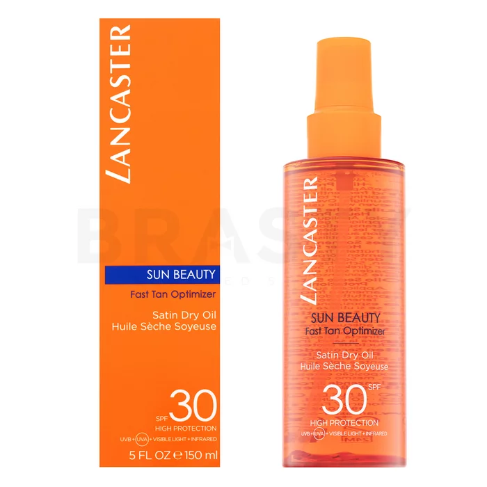 Lancaster Sun Beauty Satin Sheen Oil Fast Tan Optimizer SPF30 olio abbronzante per viso e corpo 150 ml