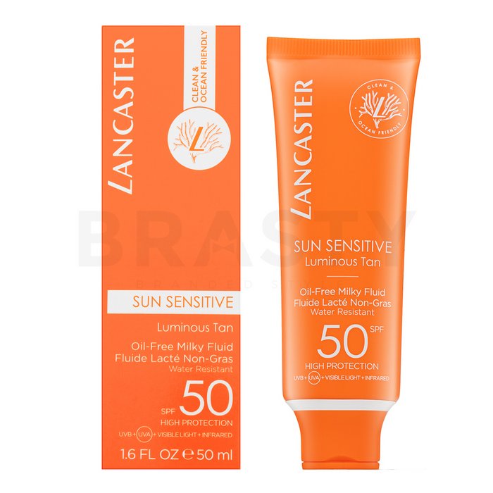 Communicatie netwerk Parel gehandicapt Lancaster Sun Sensitive Oil-free Milk SPF50 Zonnebrand lotion voor het  gezicht 50 ml | BRASTY.NL