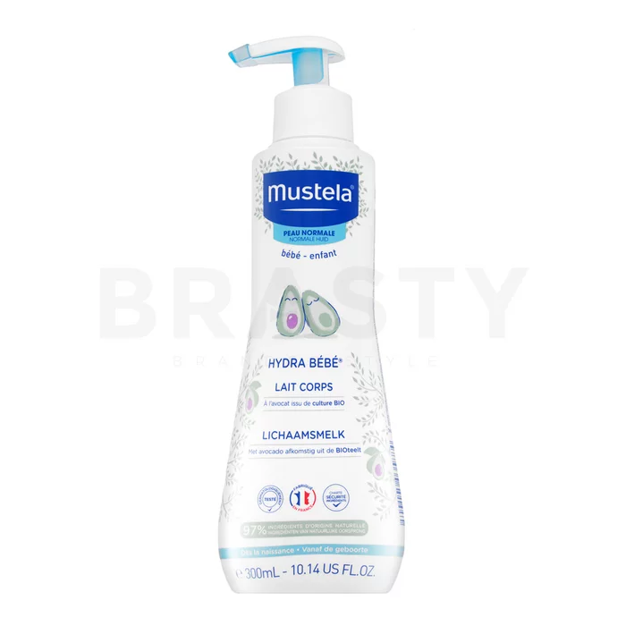 Mustela Hydra Bébé Body Milk hydratační tělové mléko pro děti 300 ml