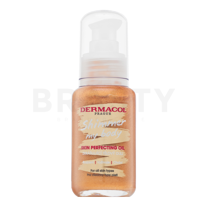 Dermacol Shimmer My Body Skin Perfecting Oil ulei multifuncțional cu sclipici 50 ml