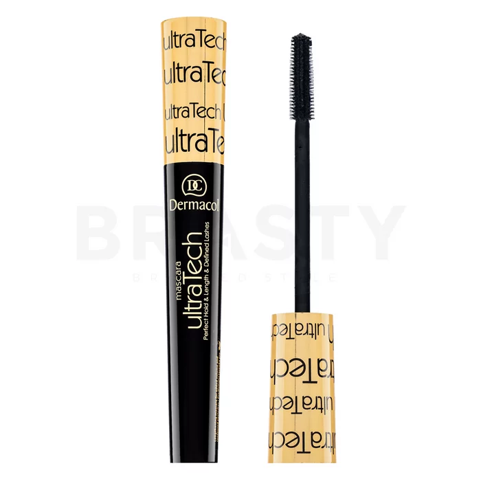 Dermacol UltraTech Mascara řasenka pro prodloužení řas a objem Black 10 ml