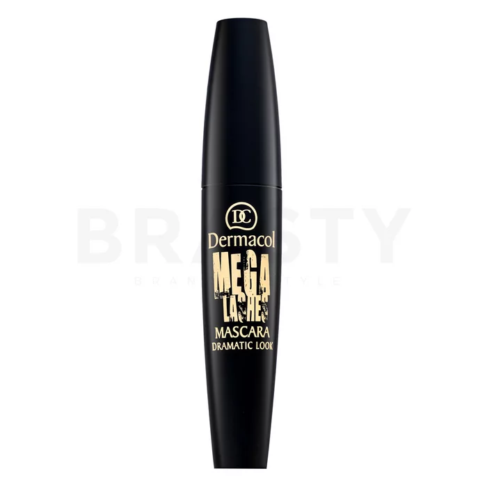 Dermacol Mega Lashes Mascara Dramatic Look řasenka pro prodloužení řas a objem Black 13 ml