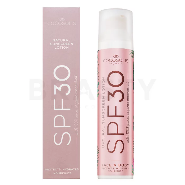 COCOSOLIS Natural Sunscreen Lotion SPF30 Bräunungscreme mit Hydratationswirkung 100 ml