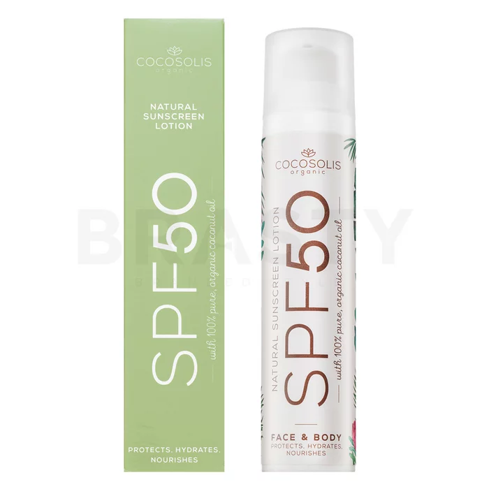 COCOSOLIS Natural Sunscreen Lotion SPF50 zonnebrandcrème met hydraterend effect 100 ml