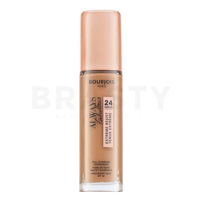 Bourjois Always Fabulous 24HRS Extreme Resist Foundation fondotinta liquido per unificare il tono della pelle 410 Golden Beige 30 ml