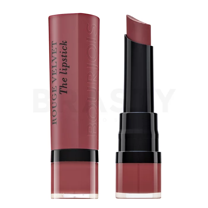 Bourjois Rouge Velvet The Lipstick langhoudende lippenstift voor een mat effect 19 Place Des Roses 2,4 g