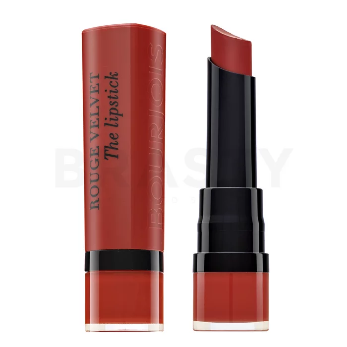 Bourjois Rouge Velvet The Lipstick langhoudende lippenstift voor een mat effect 21 Grande Roux 2,4 g