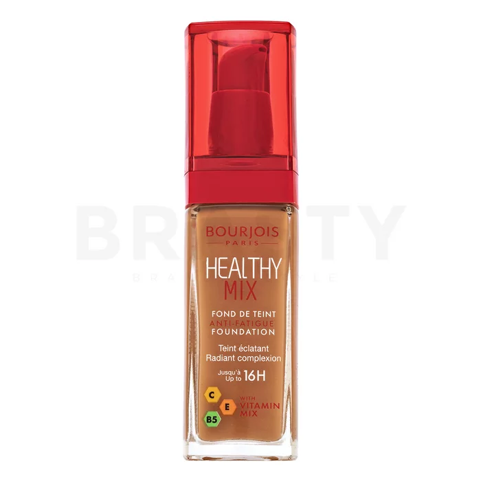 Bourjois Healthy Mix Anti-Fatigue Foundation vloeibare make-up voor een uniforme en stralende teint 058 Caramel 30 ml