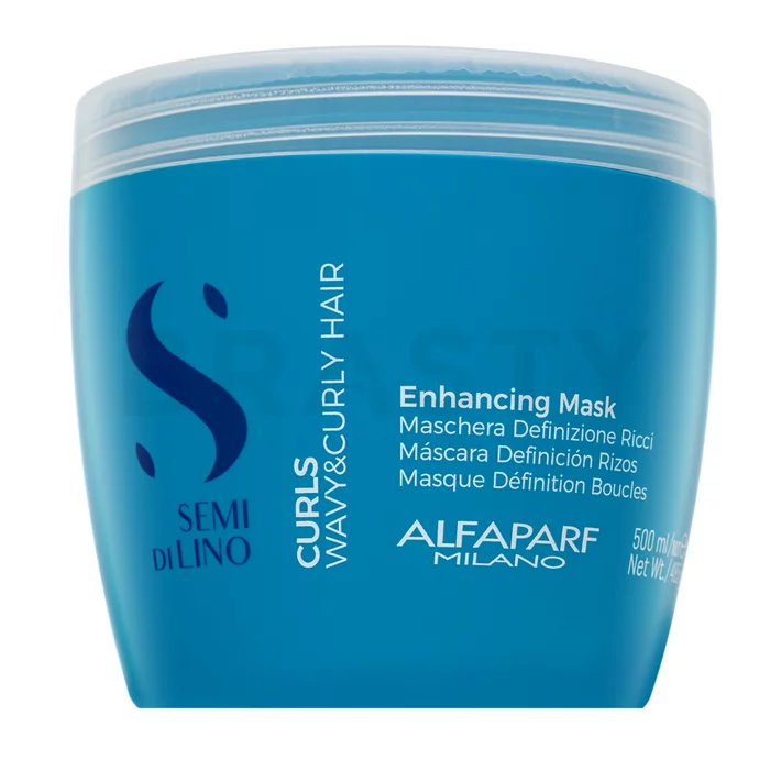 Alfaparf Milano Semi Di Lino Curls Enhancing Mask Mascarilla capilar nutritiva Para lucir un cabello ondulado y rizado 500 ml