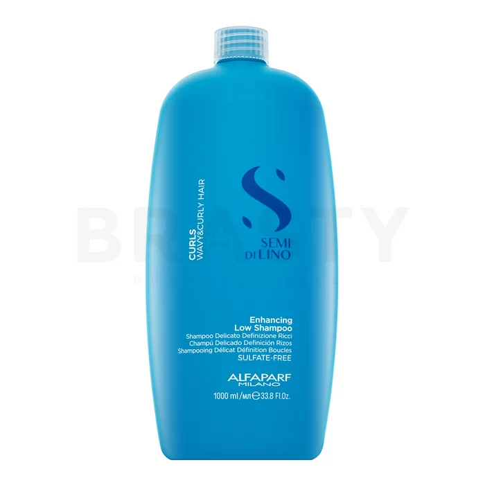 Alfaparf Milano Semi Di Lino Curls Enhancing Shampoo vyživující šampon pro lesk vlnitých a kudrnatých vlasů 1000 ml