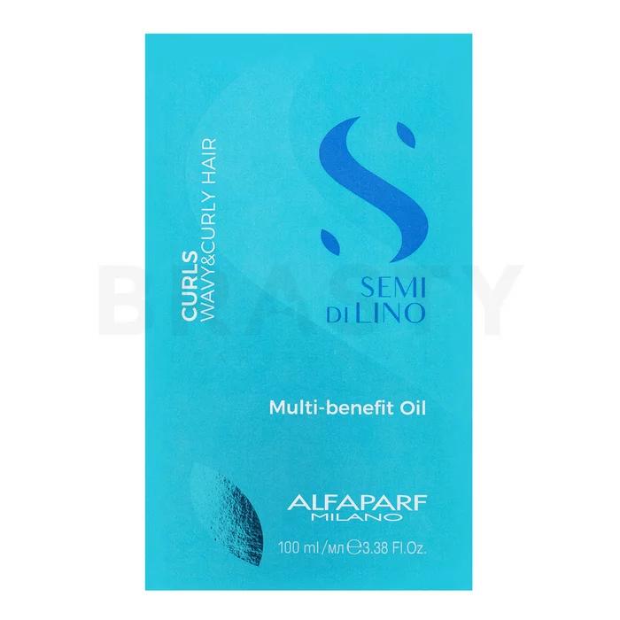 Alfaparf Milano Semi Di Lino Curls Multi-Benefit Oil multifunkční suchý olej pro lesk vlnitých a kudrnatých vlasů 100 ml