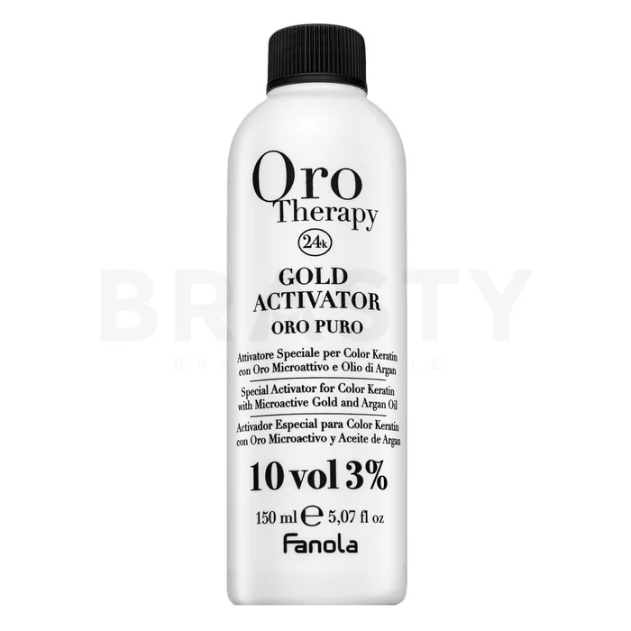 Fanola Oro Therapy 24k Gold Activator Oro Puro fejlesztő emulzió minden hajtípusra 3% 10 Vol. 150 ml