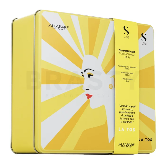 Alfaparf Milano Semi Di Lino Diamond Illuminating Set sada pro hebkost a lesk vlasů