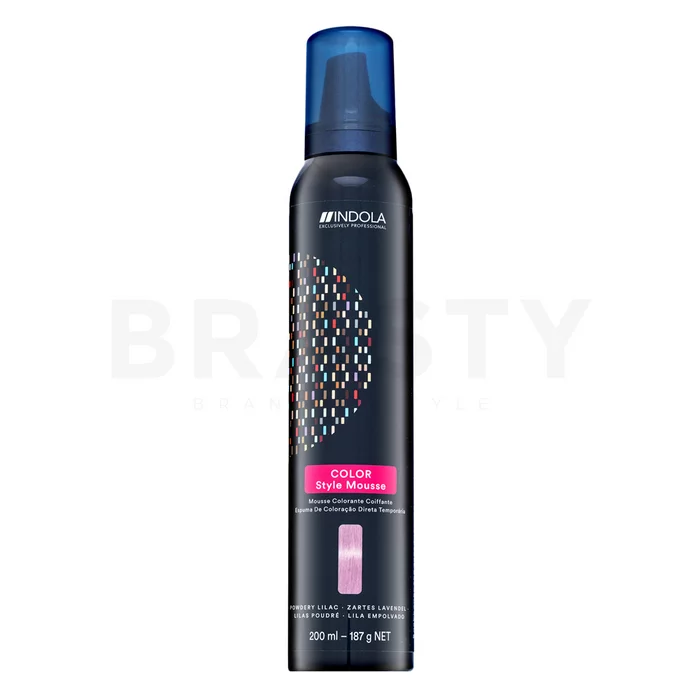 Indola Color Style Mousse semi-permanentní barvící pěna na vlasy Powdery Lilac 200 ml