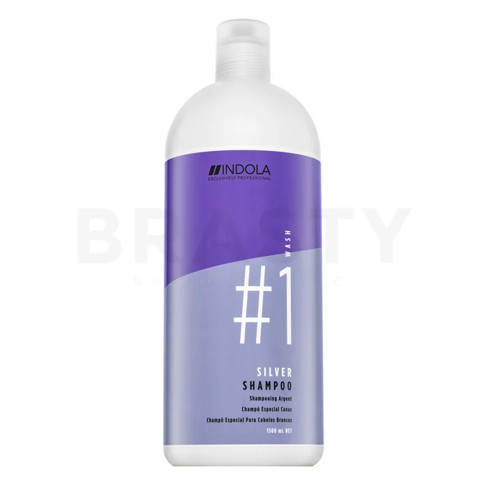 Indola Innova Color Silver Shampoo neutralizující šampon pro platinově blond a šedivé vlasy 1500 ml