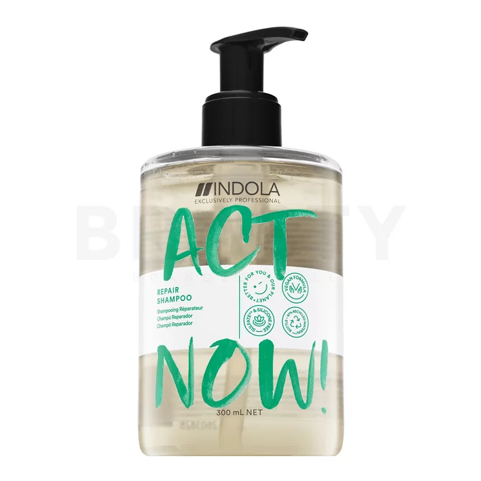 Indola Act Now! Repair Shampoo vyživující šampon pro poškozené vlasy 300 ml