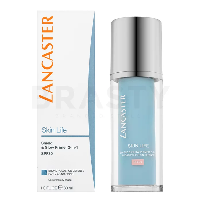 Lancaster Skin Life podloga za šminku Shield & Glow Primer 2-in-1 SPF 30 - Universal Rosy Shade 30 ml