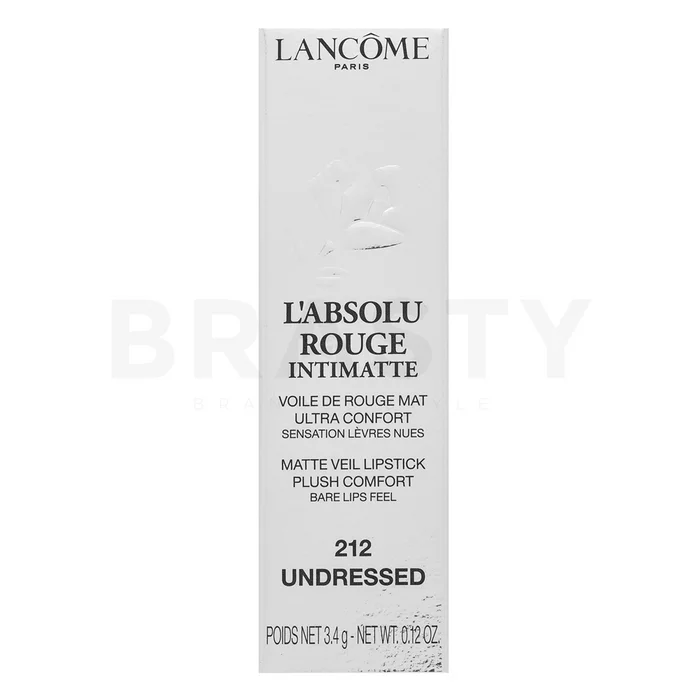 Lancôme L'Absolu Rouge Intimatte rtěnka s matujícím účinkem 212 Undressed 3,4 g