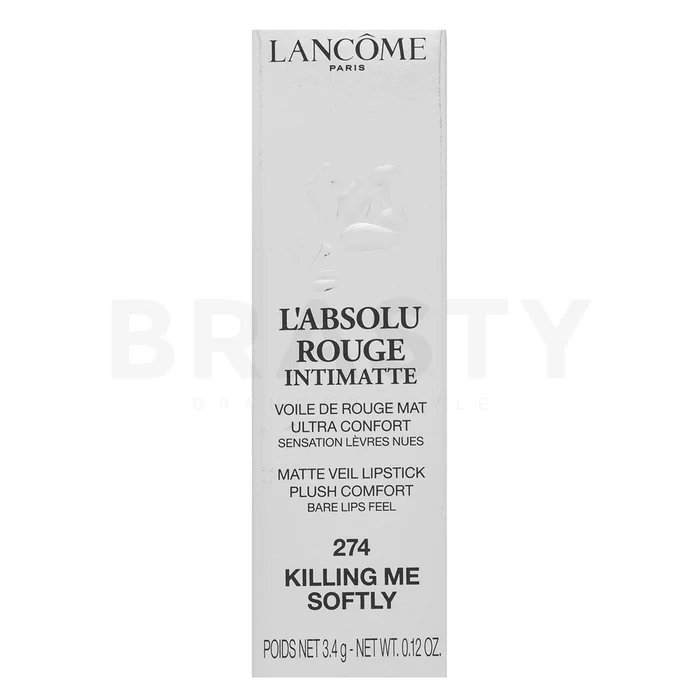 Lancôme L'Absolu Rouge Intimatte rtěnka s matujícím účinkem 274 Killing Me Softly 3,4 g