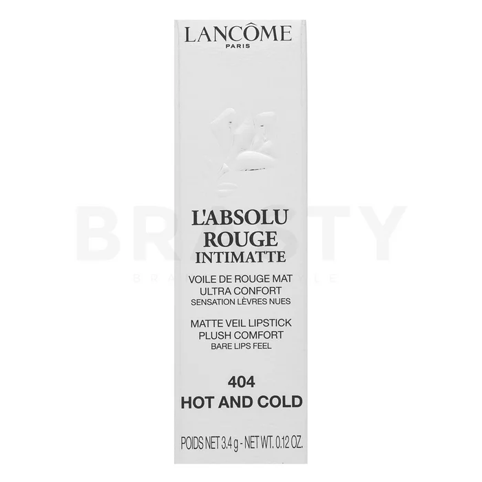 Lancôme L'Absolu Rouge Intimatte rtěnka s matujícím účinkem 404 Hot And Cold 3,4 g