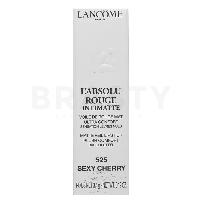 Lancôme L'Absolu Rouge Intimatte rtěnka s matujícím účinkem 525 Sexy Cherry 3,4 g