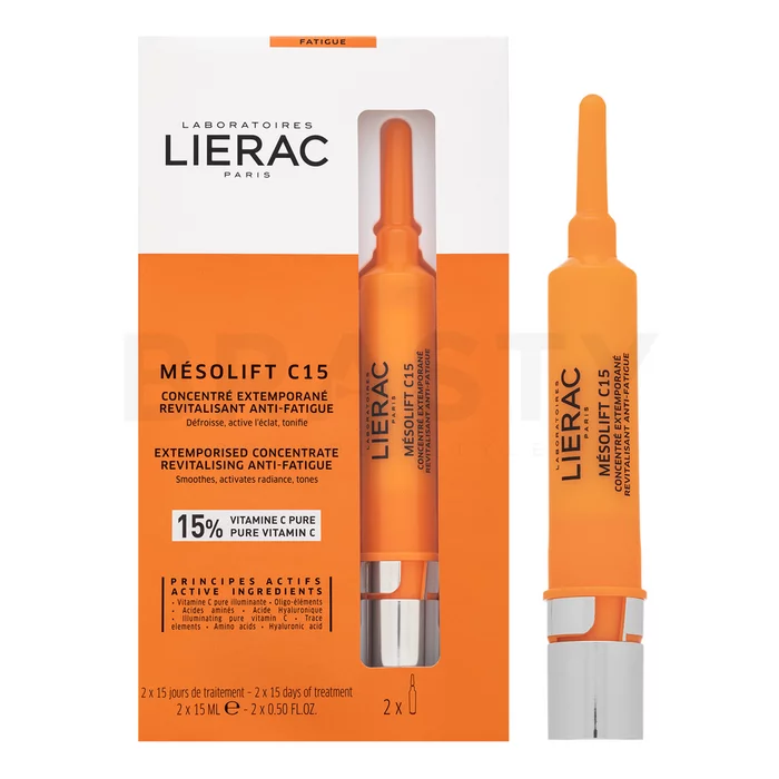Lierac Mésolift koncentrovaná obnovující péče C15 Extemporised Concentrate Revitalising Anti-Fatigue 2 x 15 ml