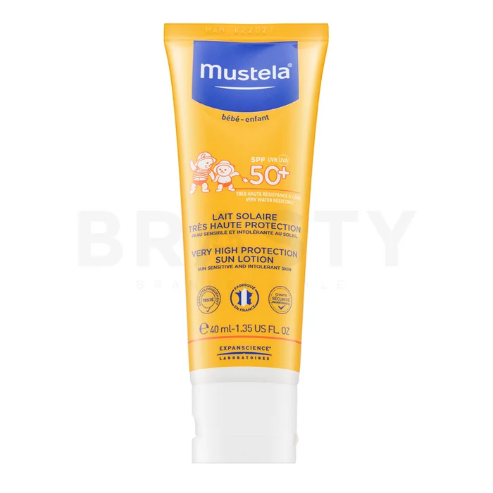Mustela Bébé Very High Protection Sun Lotion SPF50+ mléko na opalování pro děti 40 ml