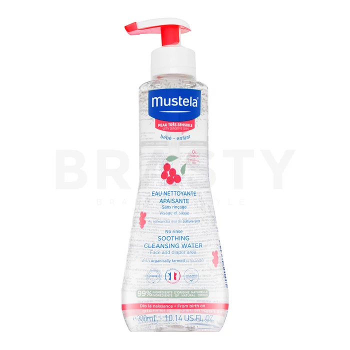 Mustela Bébé No Rinse Soothing Cleansing Water čisticí voda pro děti 300 ml