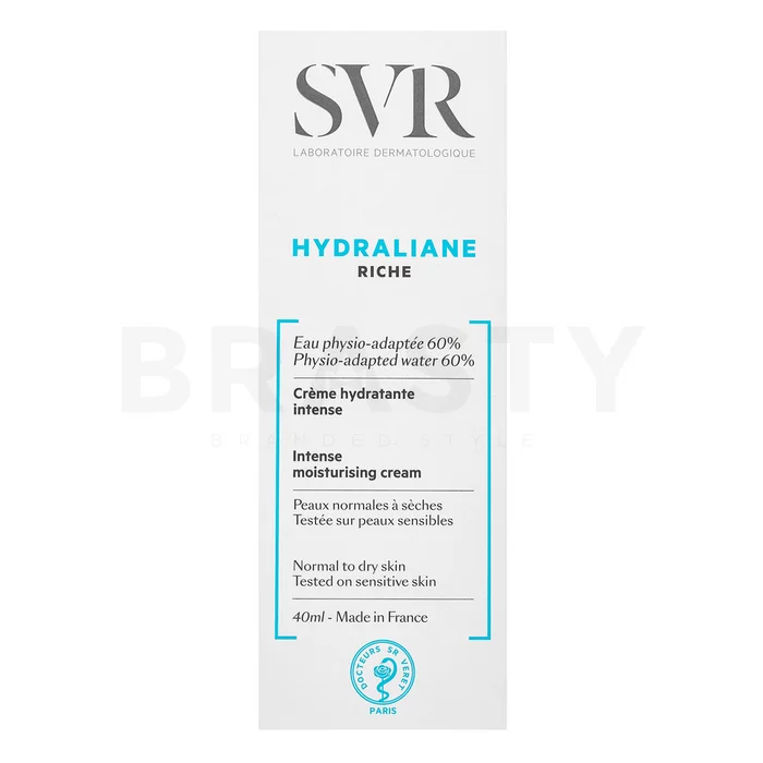 SVR Hydraliane Riche Intense Moisturising Cream pleťový krém s hydratačním účinkem 40 ml