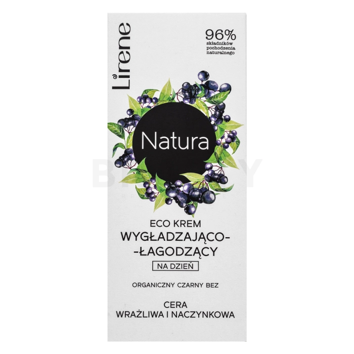 Lirene Natura Eco Black Elderberry Smoothing and Soothing Day Cream krém pro zklidnění pleti 50 ml