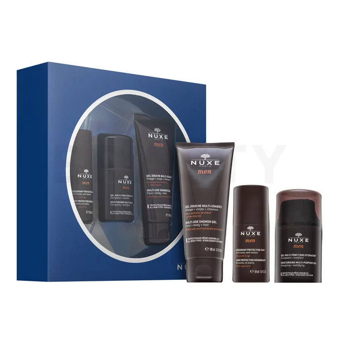 Nuxe Men Set Shower Gel + Multi-Purpose Gel + Deo Roll-on dárková sada pro muže