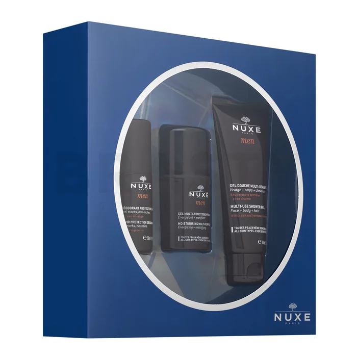 Nuxe Men Set Shower Gel + Multi-Purpose Gel + Deo Roll-on dárková sada pro muže