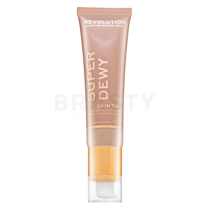 Makeup Revolution Super Dewy Skin Tint Moisturizer tónující a hydratační emulze Light Beige 55 ml