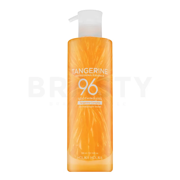 Holika Holika Tangerine 96% Soothing Gel gel limpiador nutritivo para calmar la piel 390 ml