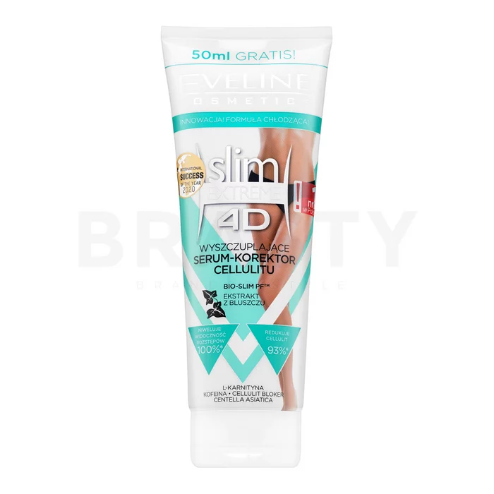 Eveline Slim Extreme 4D modelirajući serum za trbuh, bedra i bokove Thermo Active Slimming Serum Anti-Cellulite 250 ml