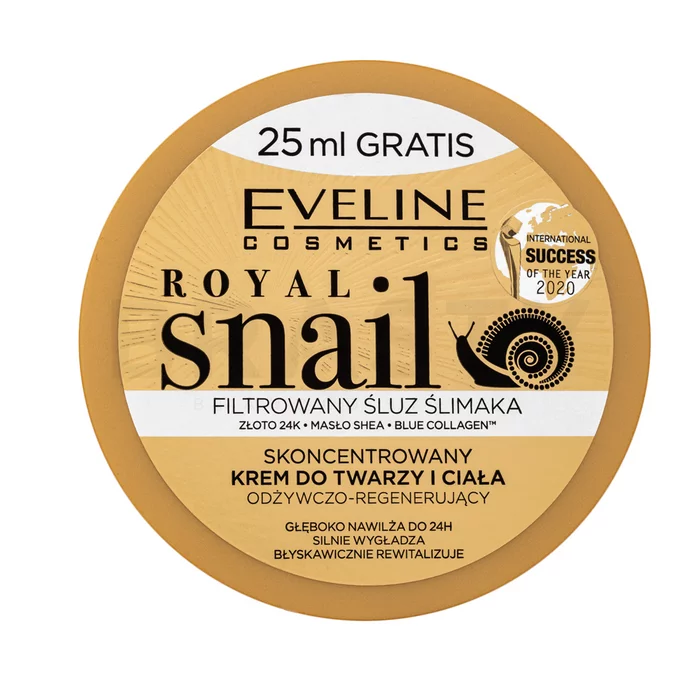 Eveline Royal Snail Concentrated Nourishing And Regenerating Face And Body Cream vyživující krém pro všechny typy pleti 200 ml
