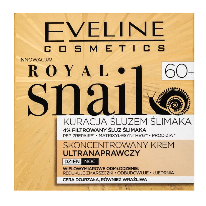 Eveline Royal Snail krema za lifting i učvršćivanje Concentrated Ultra-Repair Cream 60+ 50 ml