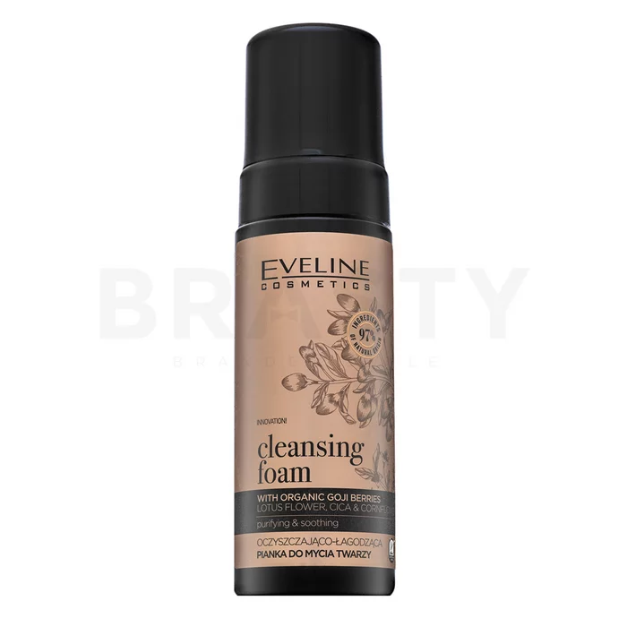 Eveline Organic Gold Cleansing Foam spumă de curățare pentru piele uleioasă 150 ml