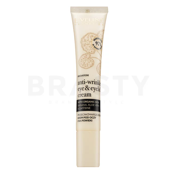Eveline Organic Gold Anti-Wrinkle Eye & Eyelid Cream rozjasňující oční krém proti vráskám 20 ml