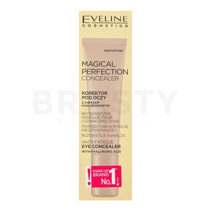 Eveline Magical Perfection Concealer vloeibare concealer tegen rimpels, wallen en donkere kringen 01 Light 15 ml