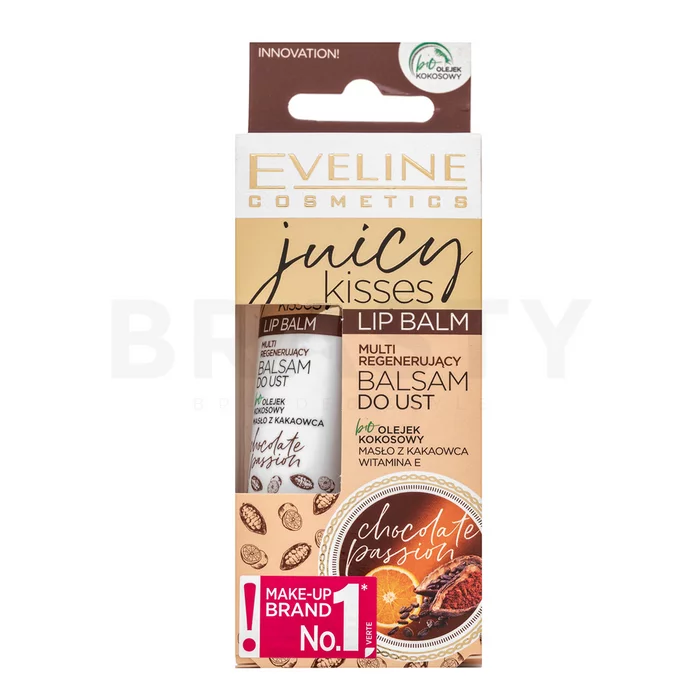 Eveline Juicy Kisses Lip Balm hranjivi balzam za usne Chocolate Passion 12 ml