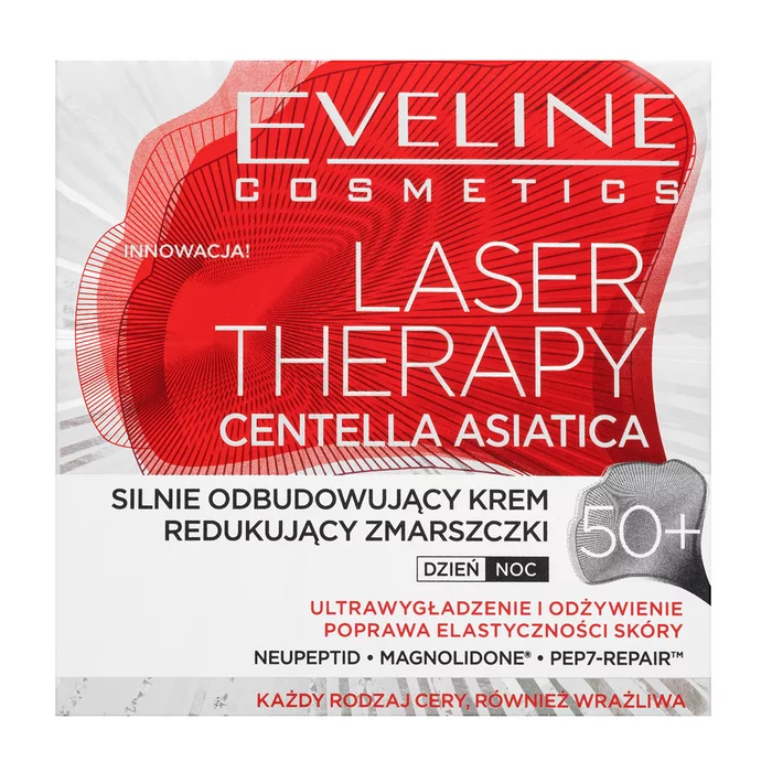Eveline Laser Therapy Centella Asiatica Anti-Wrinkle Cream 50+ vyživující krém proti vráskám 50 ml