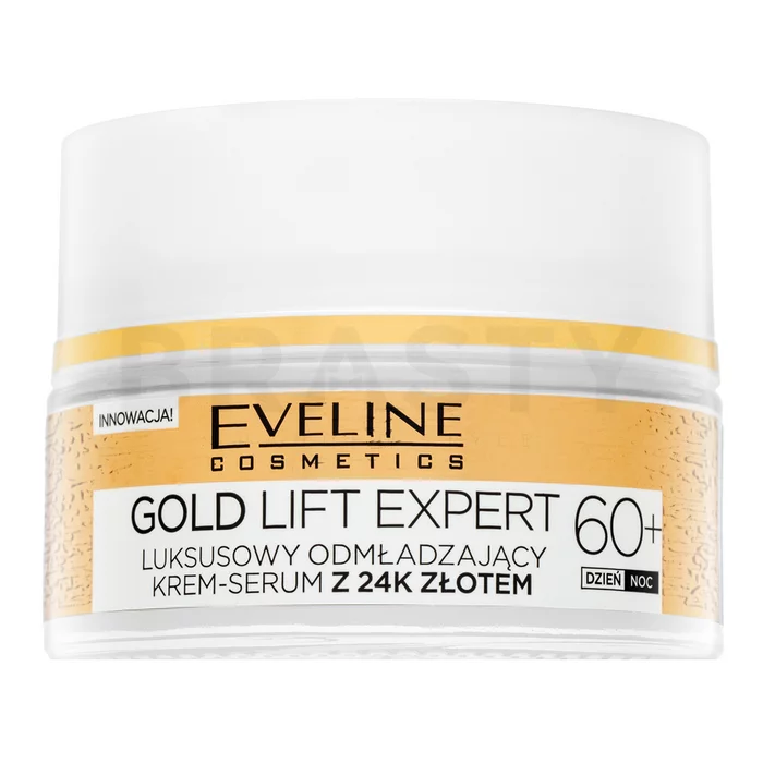 Eveline Gold Lift Expert Luxurious Rejuvenating Cream Serum 60+ wzmacniający krem liftingujący z formułą przeciwzmarszczkową 50 ml