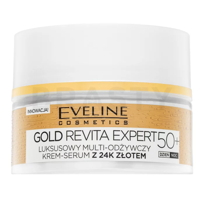 Eveline Gold Lift Expert Luxurious Multi-Nourishing Cream Serum 50+ vyživující krém proti vráskám 50 ml