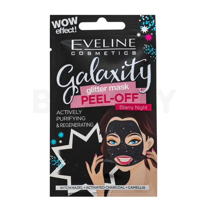 Eveline Galaxity eksfolirajuća maska Glitter Mask Peel-Off Starry Nights 10 ml